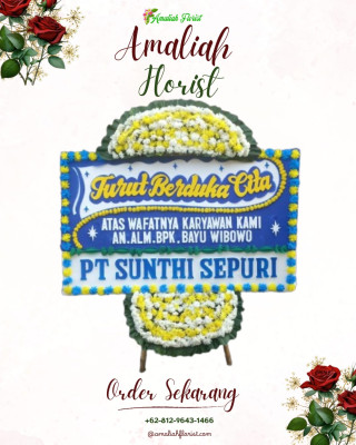 Papan Bunga Duka di Arso Barat