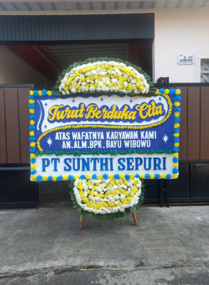 Papan Bunga Duka di Arso Barat